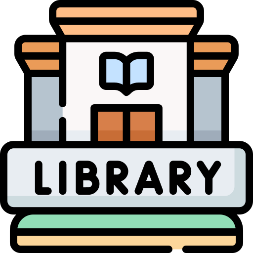 library-building-cartoon-icon